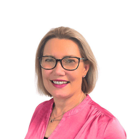 Rebecca Skegg, Account Management Lead at Life Care, smiling in a pink top.